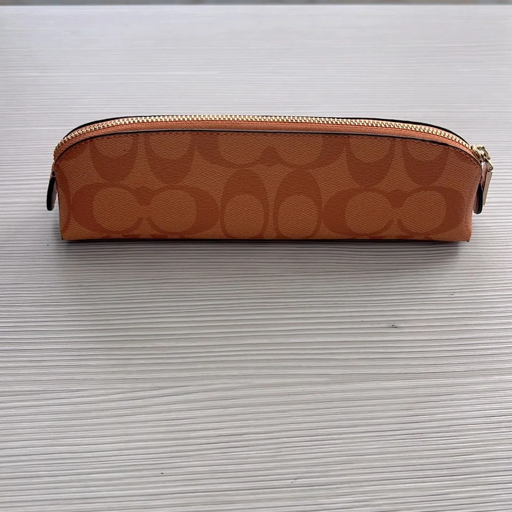 Coach Signature Orange pencil case